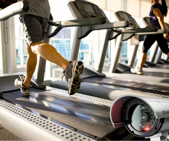 CCTV camera in gym